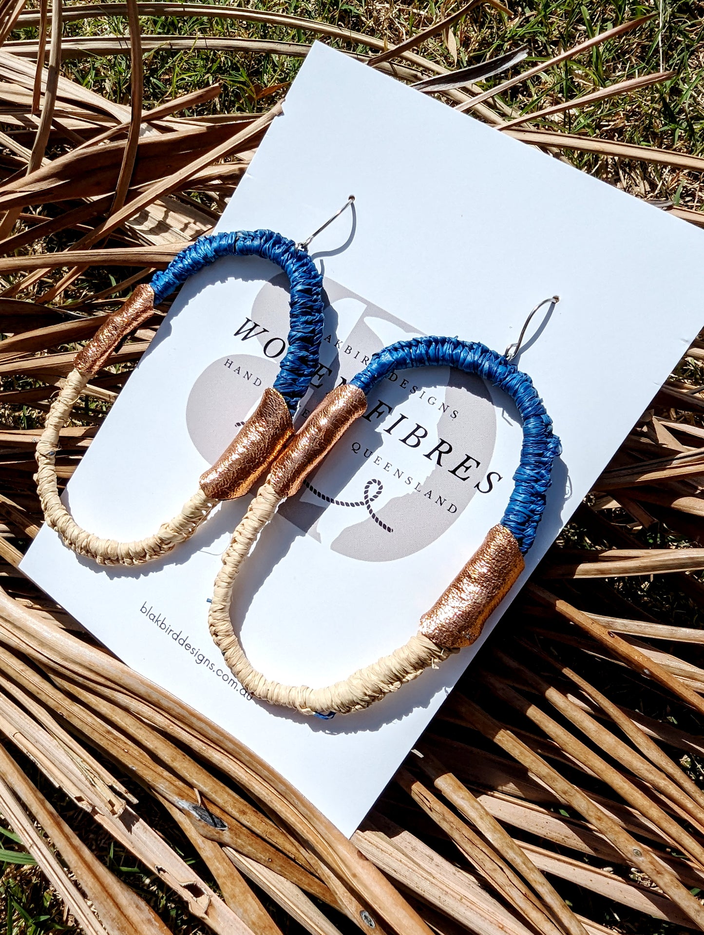Woven Fibres - Bright Blue