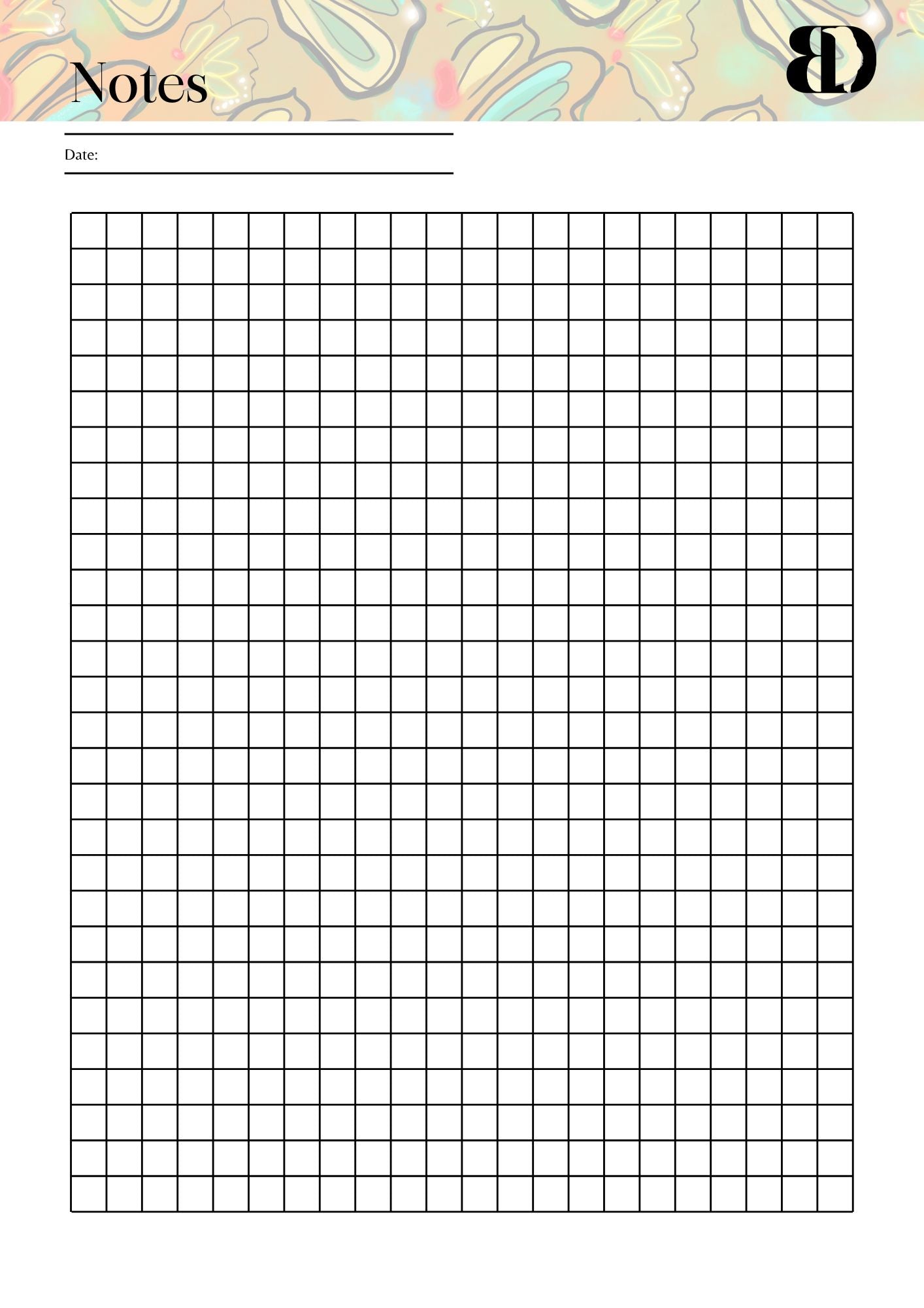 Digital Download - Butterflies - Meal planner