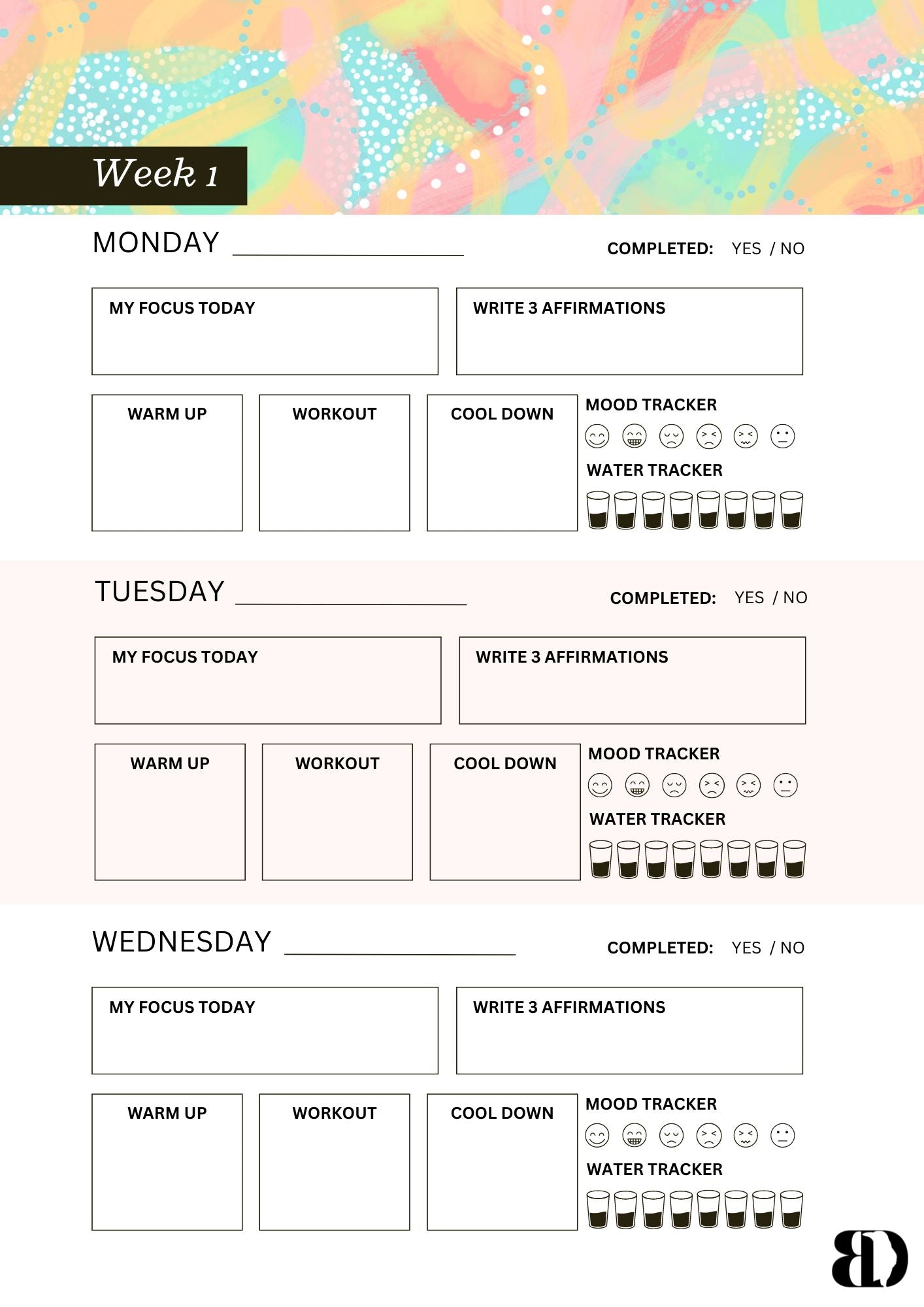 Digital Download - Summer Fun - Six week beginner workout planner