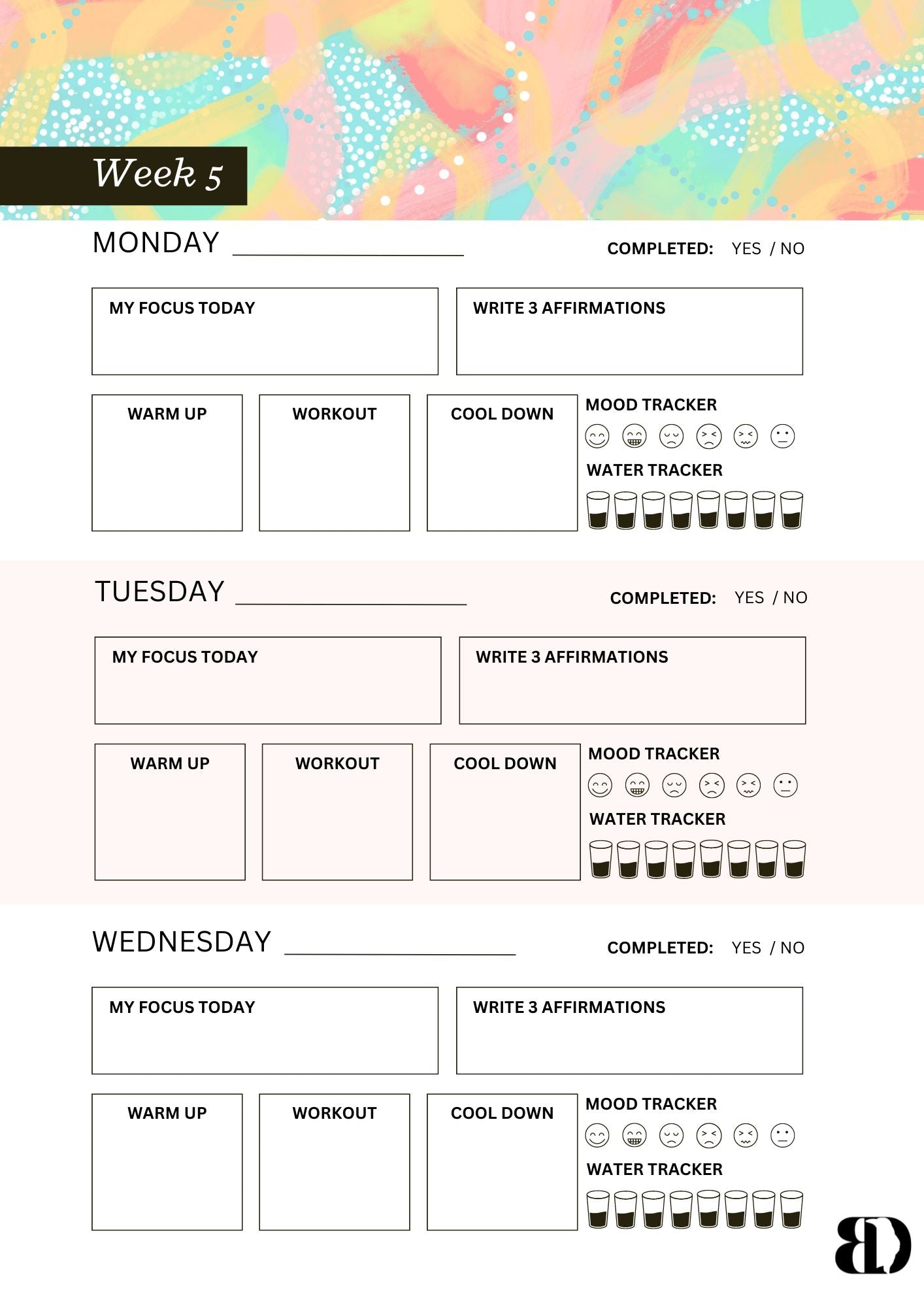 Digital Download - Summer Fun - Six week beginner workout planner