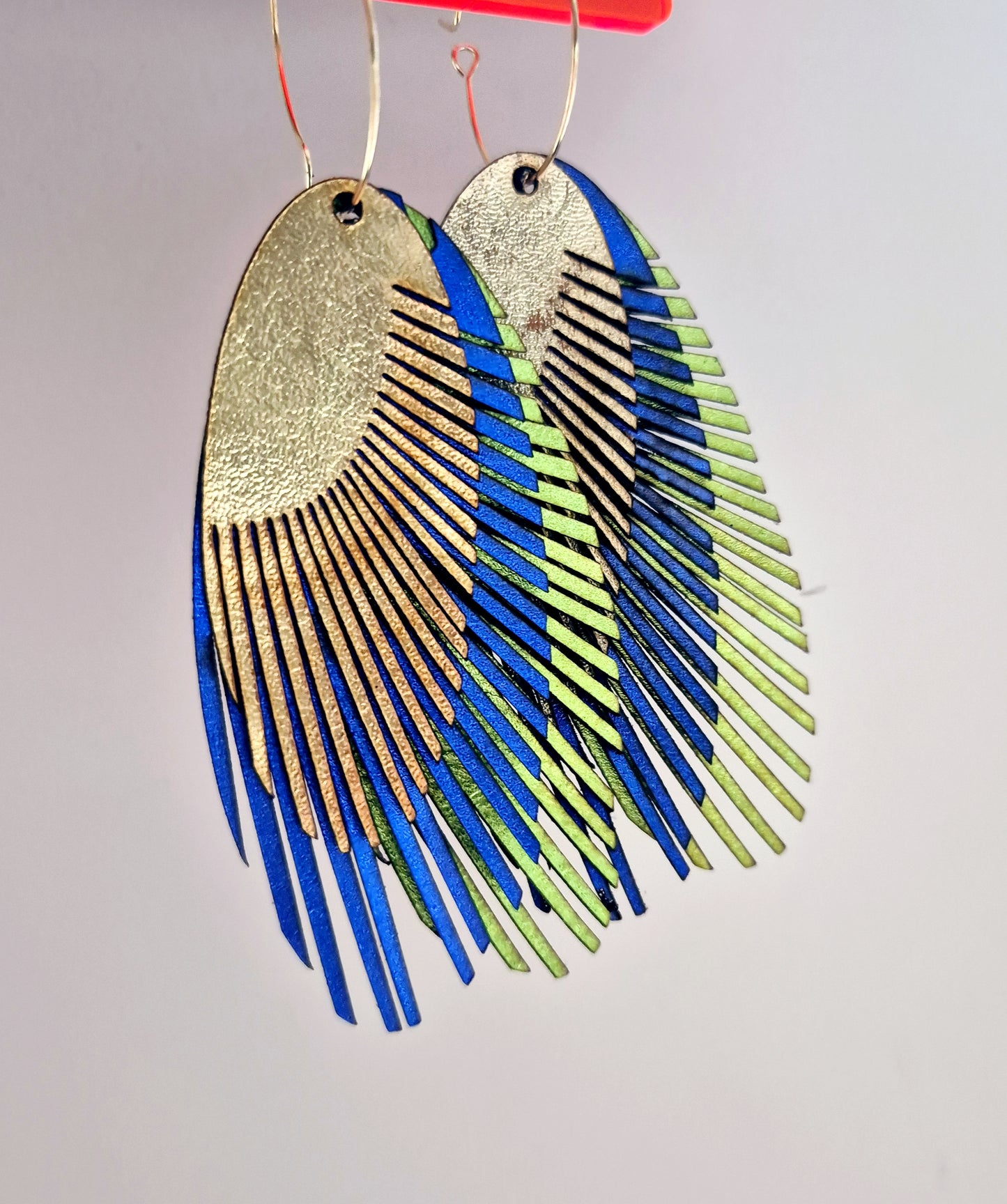 TriColour Leather Feathers