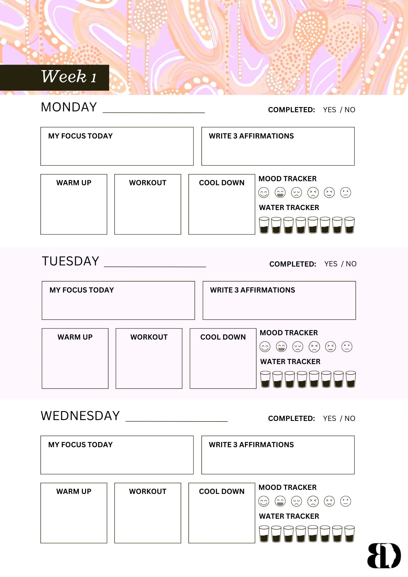 Digital Download - Banksia- Six week beginners workout planner