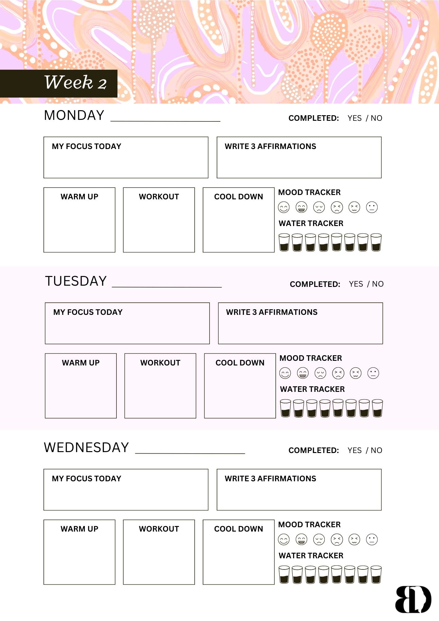 Digital Download - Banksia- Six week beginners workout planner