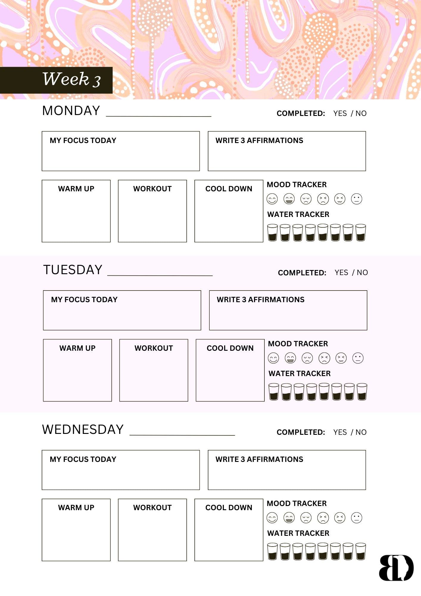 Digital Download - Banksia- Six week beginners workout planner