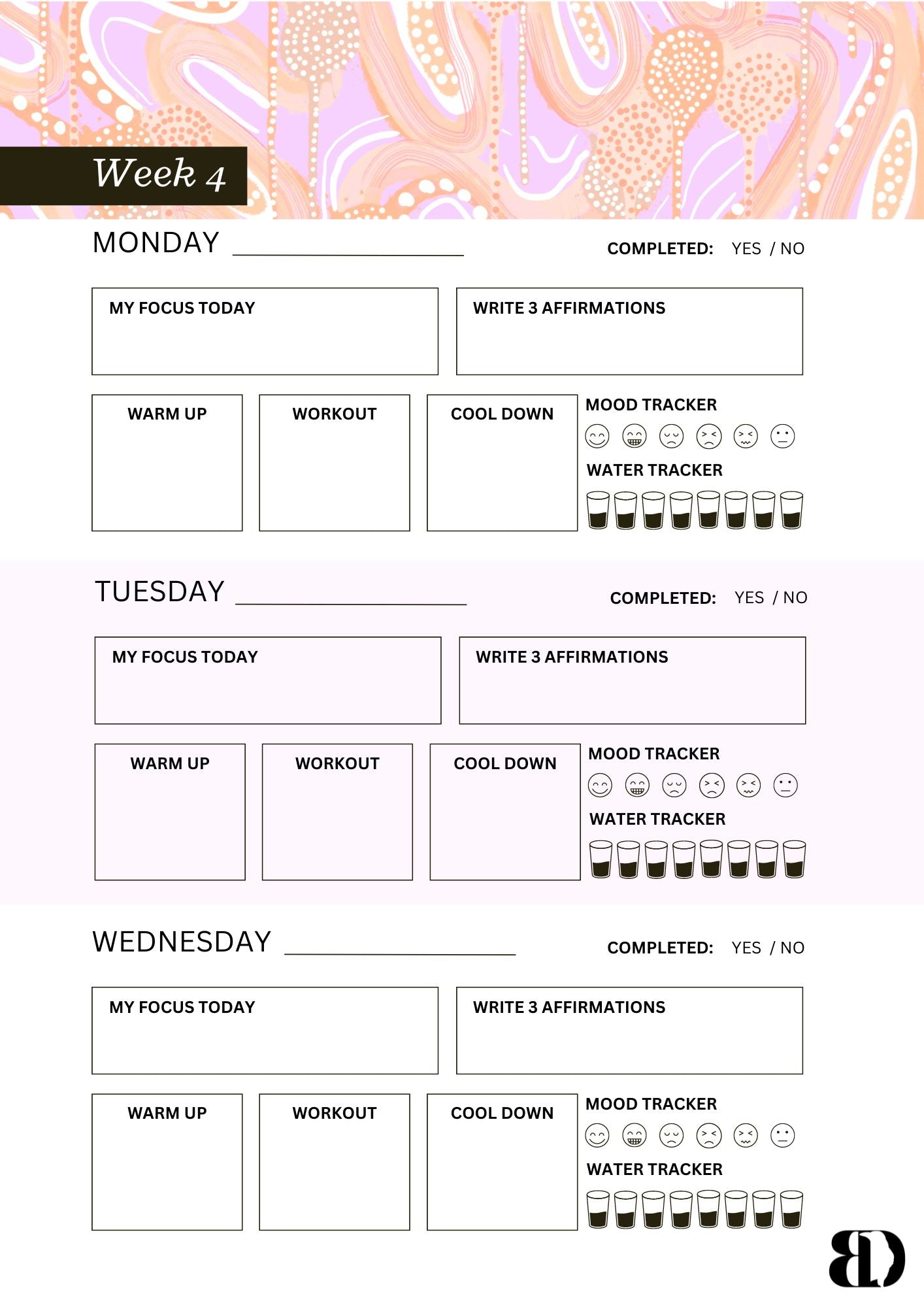 Digital Download - Banksia- Six week beginners workout planner