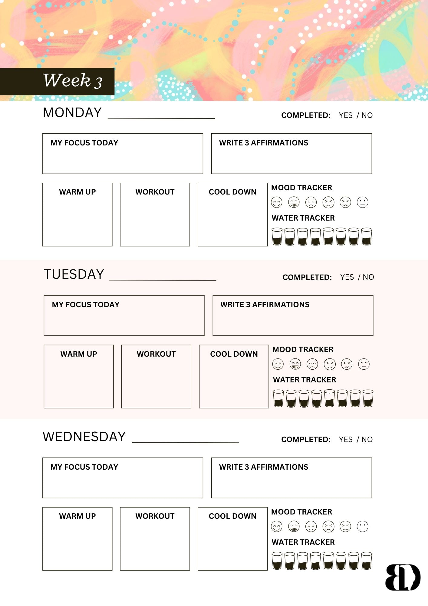 Digital Download - Summer Fun - Six week beginner workout planner