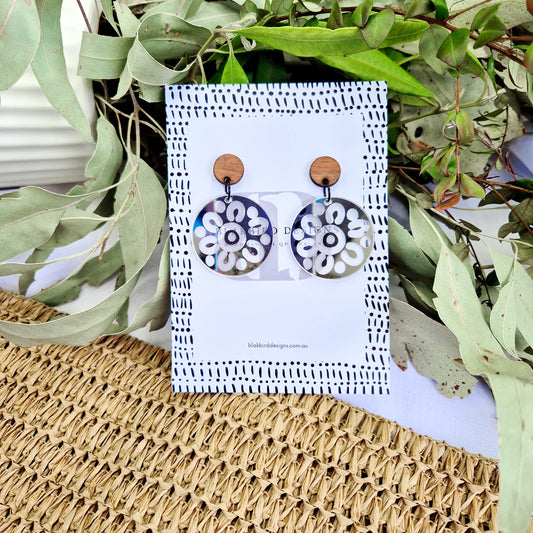 Meeting Place Earrings - Sliver Mirror