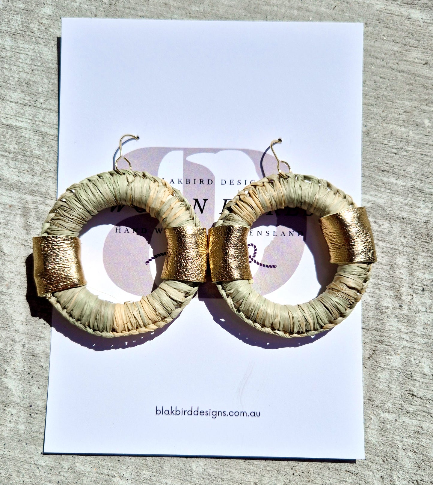 Chubby Woven Hoops