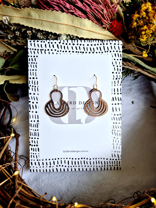 Leather Dilly Bag Earrings