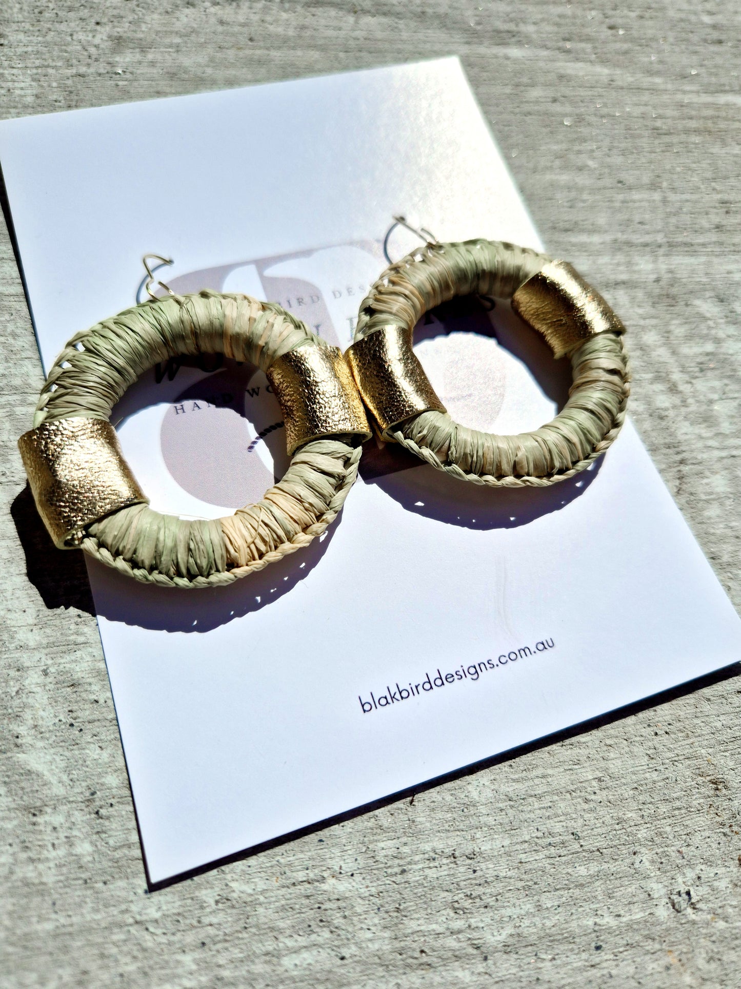 Chubby Woven Hoops