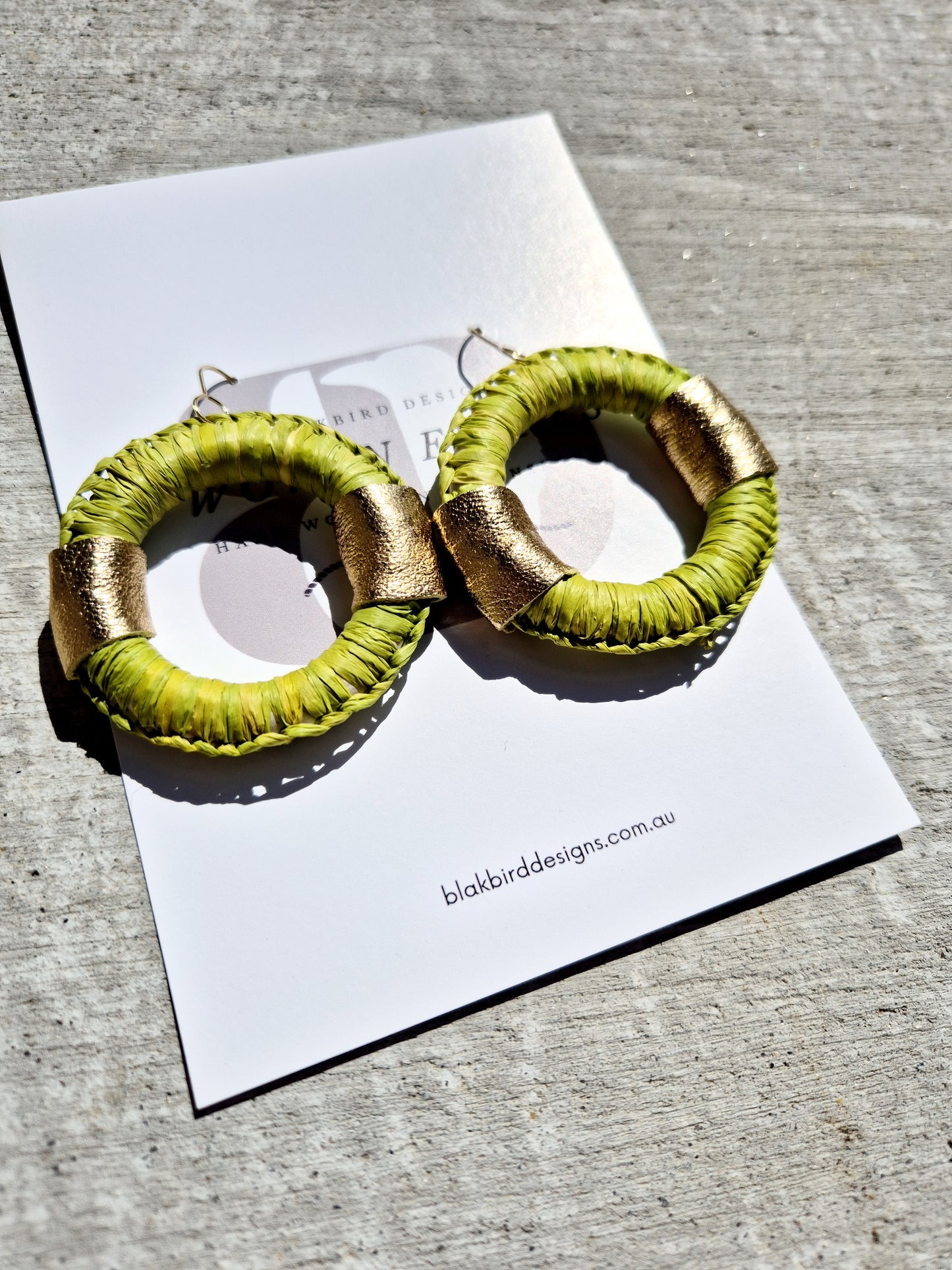 Chubby Woven Hoops