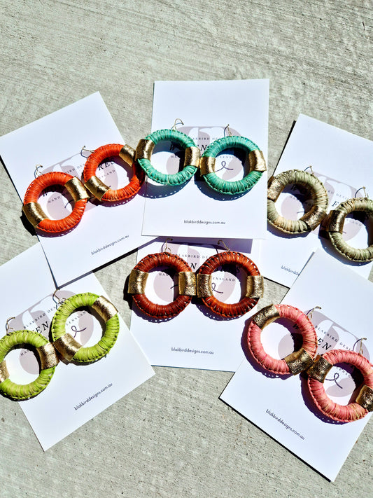 Chubby Woven Hoops