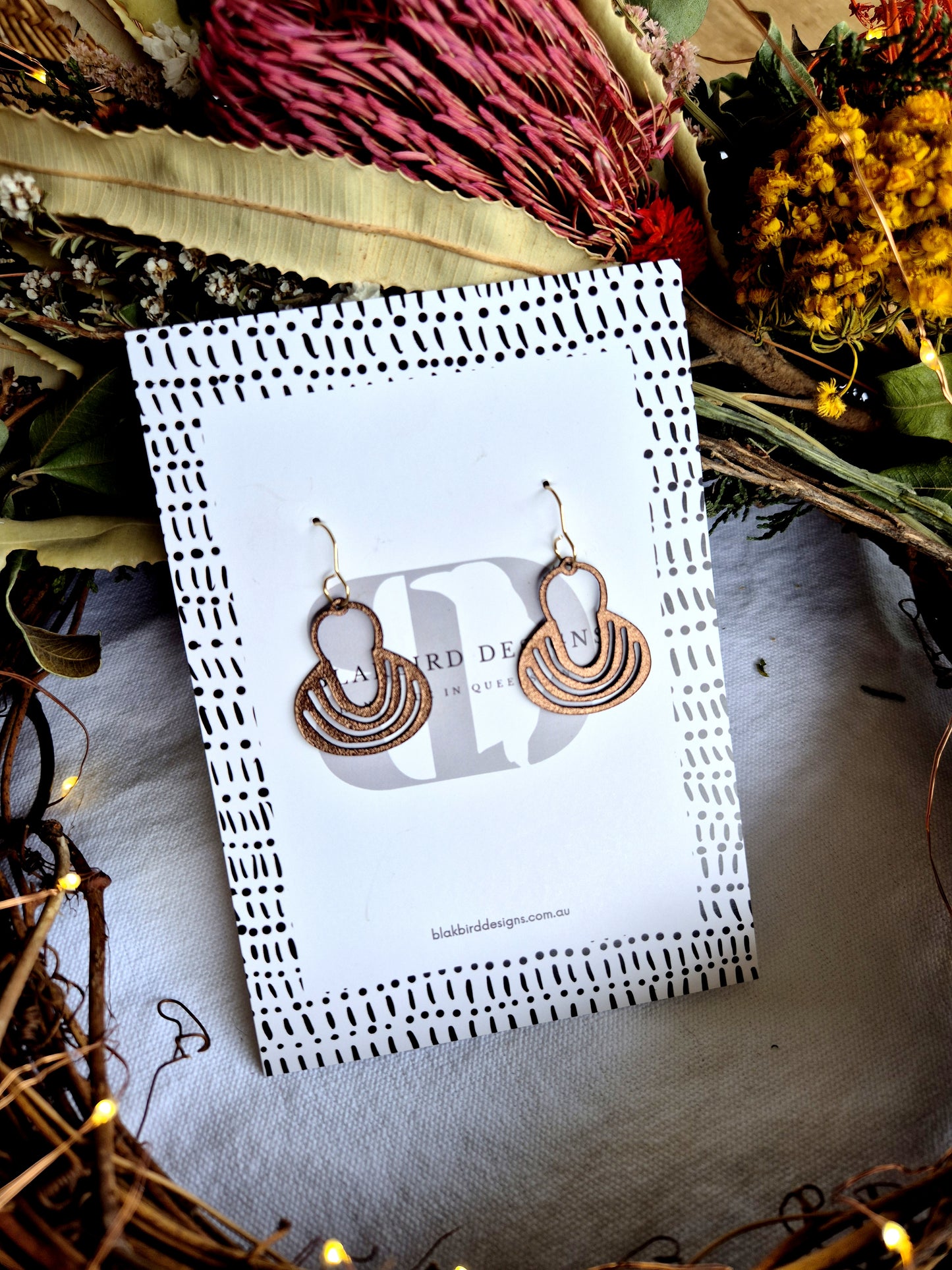 Leather Dilly Bag Earrings
